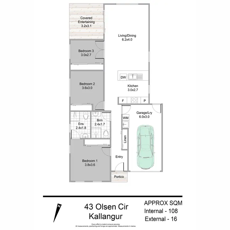 Floorplan of Homely house listing, 43 Olsen Circuit, Kallangur QLD 4503