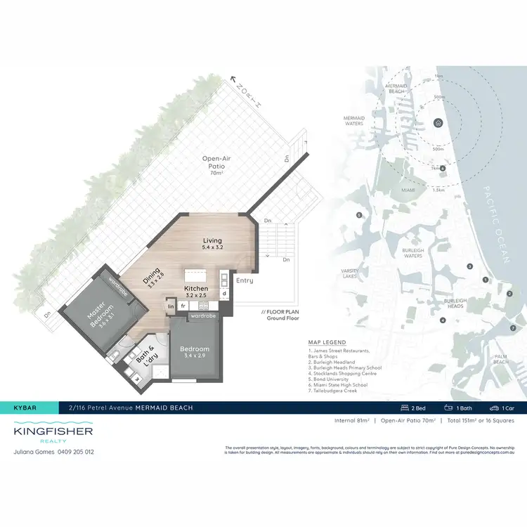 Floorplan of Homely apartment listing, 2/116 Petrel Avenue, Mermaid Beach QLD 4218
