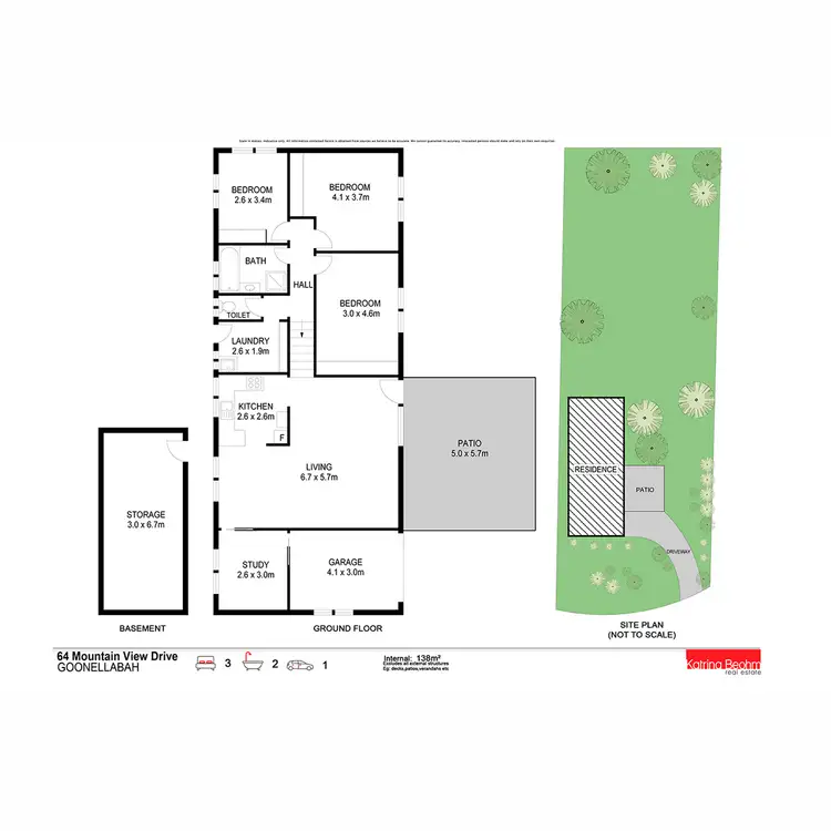 Floorplan of Homely house listing, 64 Mountain View Drive, Goonellabah NSW 2480