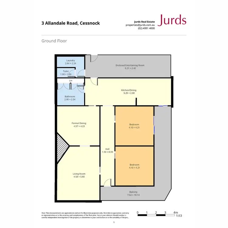 Floorplan of Homely house listing, 3 Allandale Road, Cessnock NSW 2325