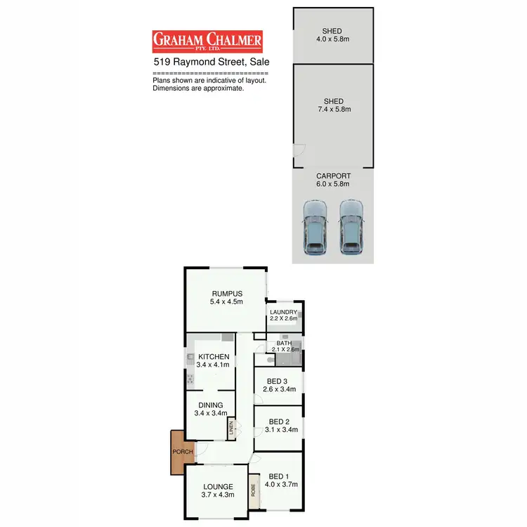 Floorplan of Homely house listing, 519 Raymond Street, Sale VIC 3850