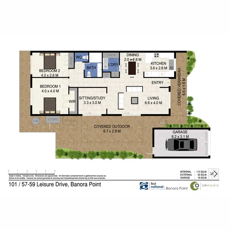 Floorplan of Homely villa listing, 101/57-79 Leisure Drive, Banora Point NSW 2486