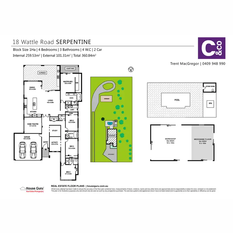 Floorplan of Homely house listing, 18 Wattle Road, Serpentine WA 6125