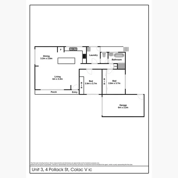 Floorplan of Homely unit listing, 3/4 Pollack Street, Colac VIC 3250