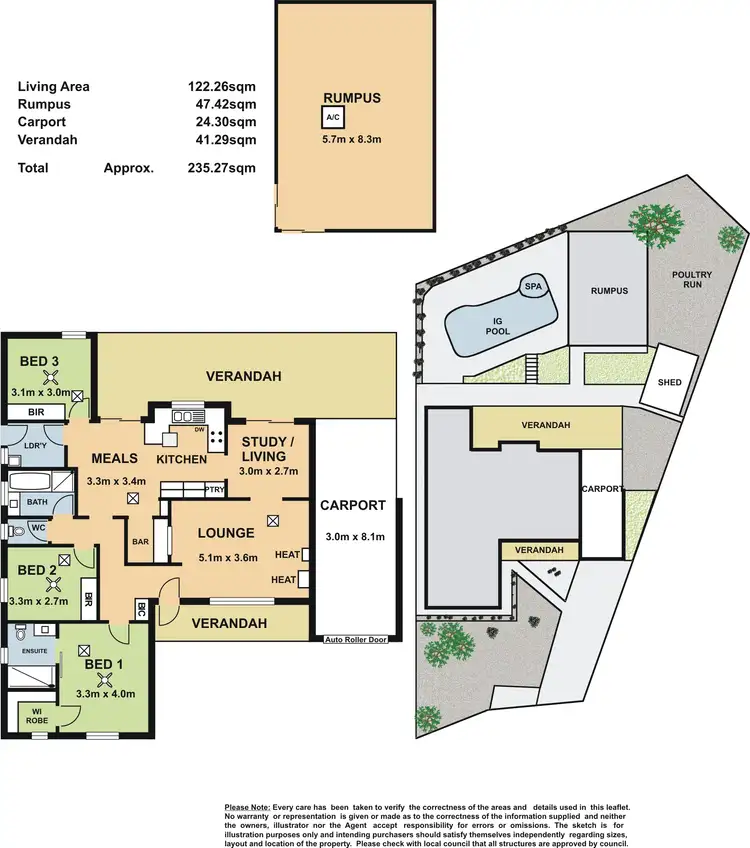 Floorplan of Homely house listing, 18 Gladman Close, Hillbank SA 5112
