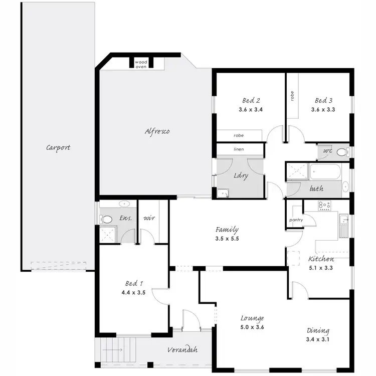 Floorplan of Homely house listing, 5 Walkley Road, Port Lincoln SA 5606