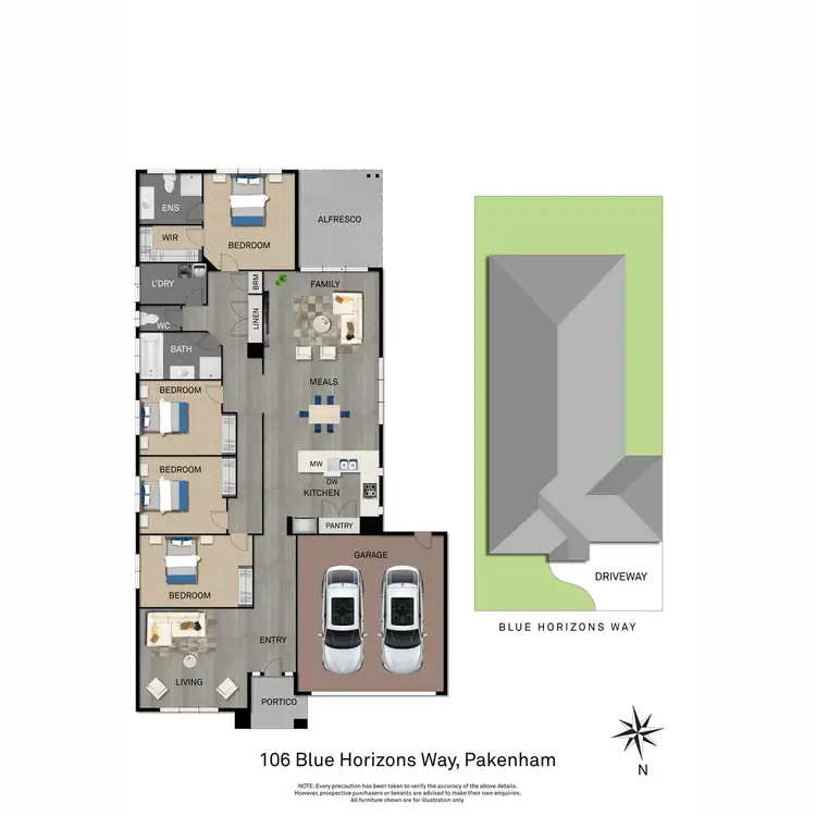Floorplan of Homely house listing, 106 Blue Horizons Way, Pakenham VIC 3810