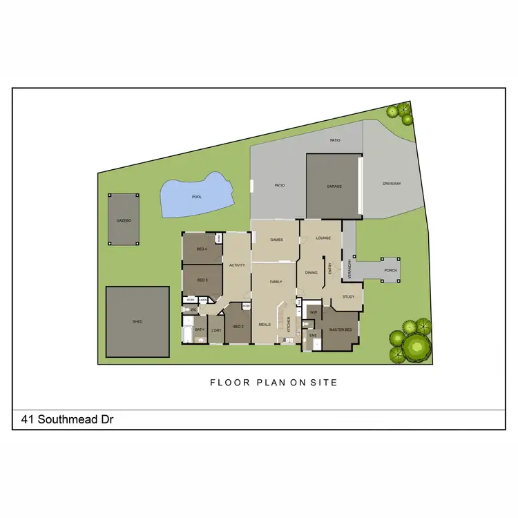 Floorplan of Homely house listing, 41 Southmead Drive, Landsdale WA 6065