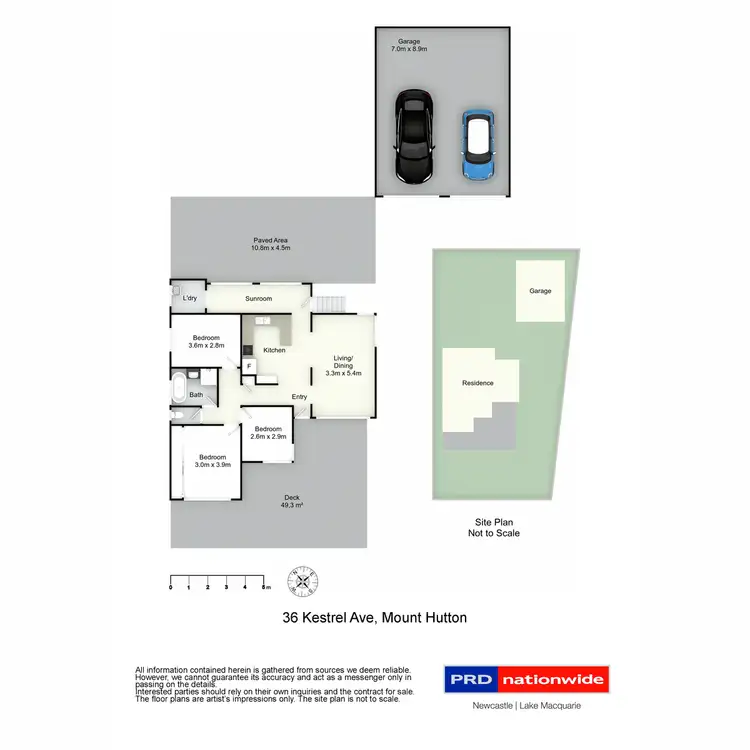 Floorplan of Homely house listing, 36 Kestrel Avenue, Mount Hutton NSW 2290