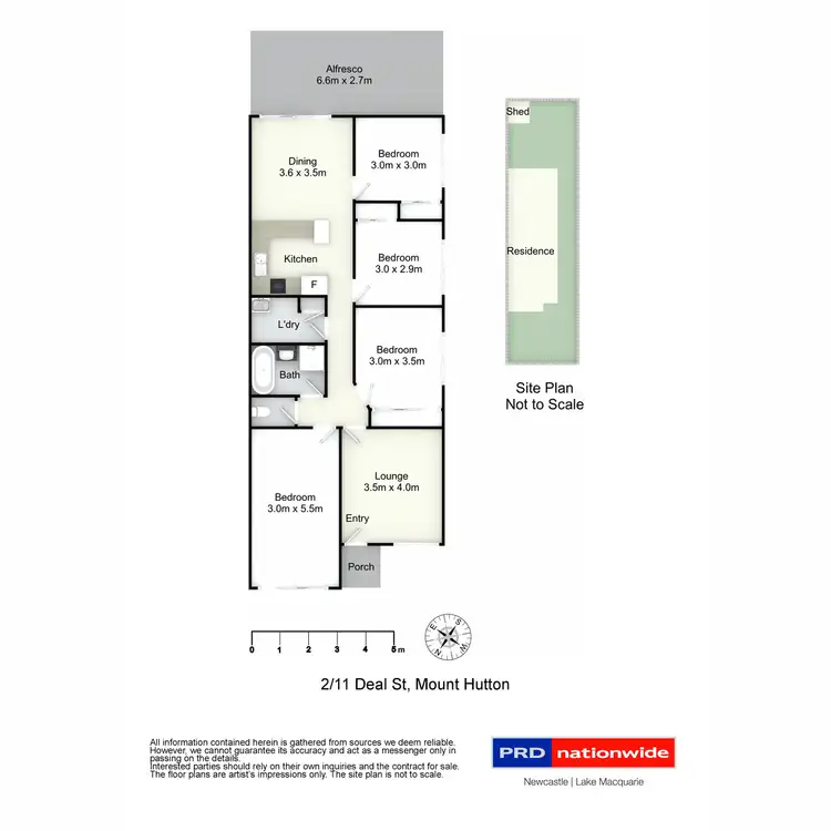 Floorplan of Homely villa listing, 2/11 Deal Street, Mount Hutton NSW 2290