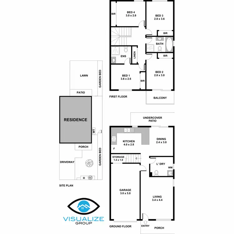 Floorplan of Homely townhouse listing, 6/78 Hartington Street, Rooty Hill NSW 2766