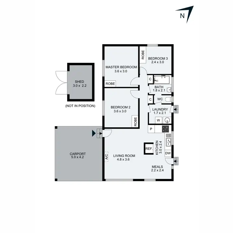 Floorplan of Homely house listing, 4 Dunsmuir Drive, Rosebud VIC 3939