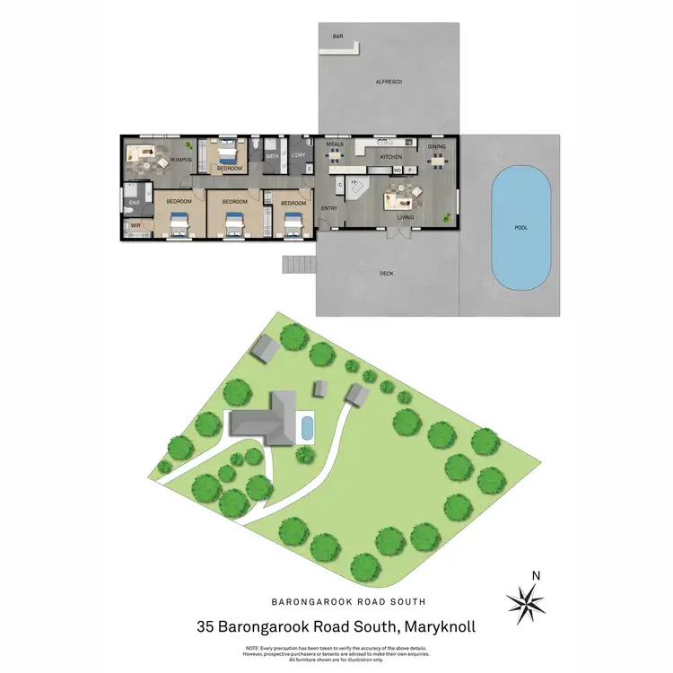 Floorplan of Homely house listing, 35 Barongarook Road South, Maryknoll VIC 3812
