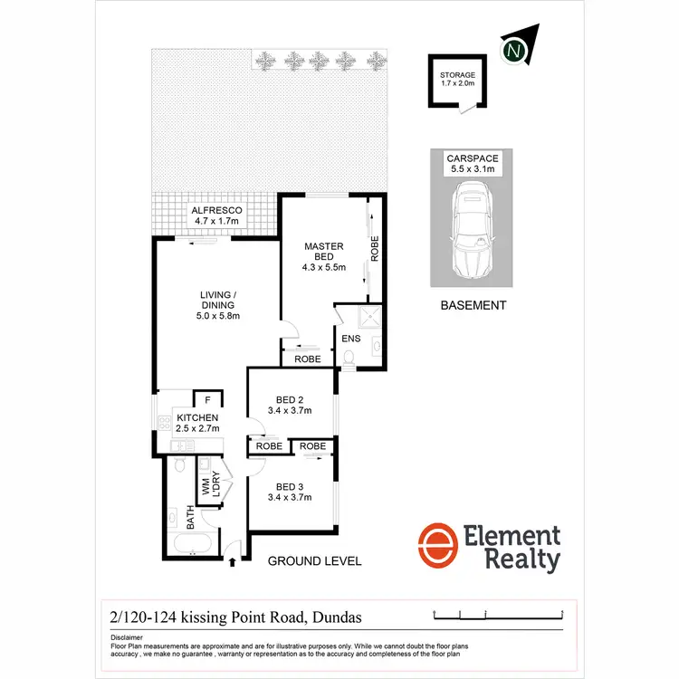 Floorplan of Homely apartment listing, 2/124 Kissing Point Road, Dundas NSW 2117