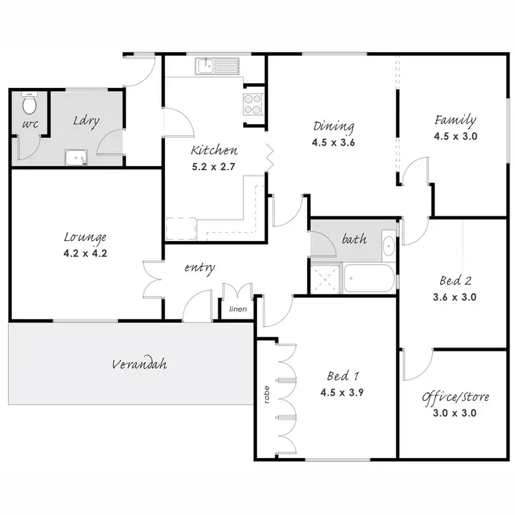 Floorplan of Homely house listing, 62 Matthew Place, Port Lincoln SA 5606