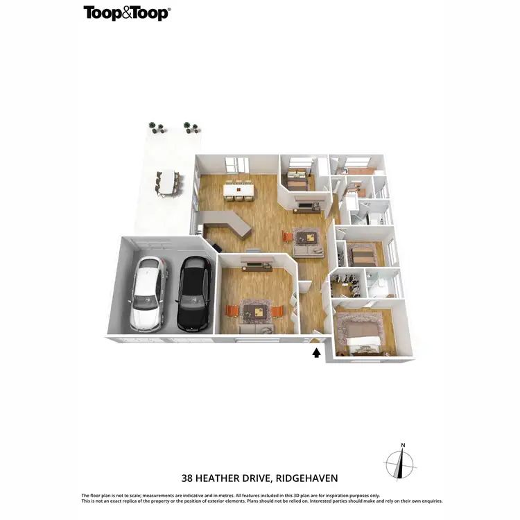 Floorplan of Homely house listing, 38 Heather Drive, Ridgehaven SA 5097