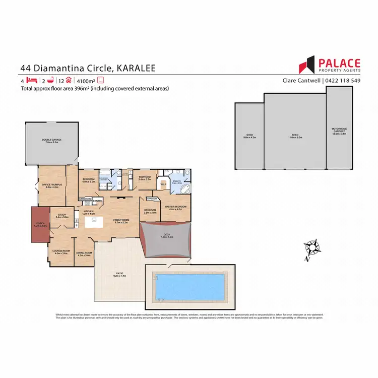 Floorplan of Homely house listing, 44 Diamantina Circle, Karalee QLD 4306