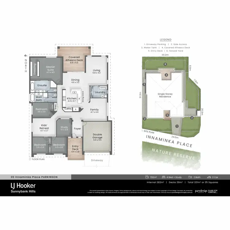 Floorplan of Homely house listing, 20 Innaminka Place, Parkinson QLD 4115