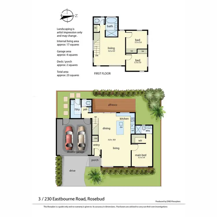 Floorplan of Homely townhouse listing, 3/230 Eastbourne Road, Rosebud VIC 3939