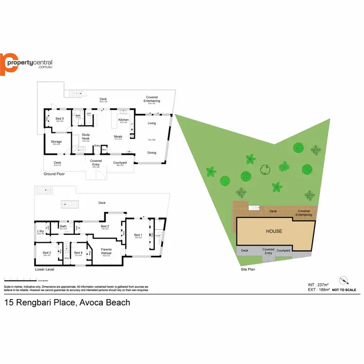 Floorplan of Homely house listing, 15 Rengbari Place, Avoca Beach NSW 2251