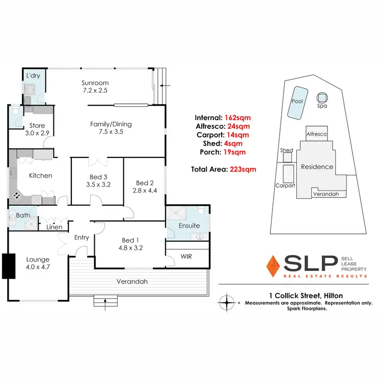 Floorplan of Homely house listing, 1 Collick Street, Hilton WA 6163