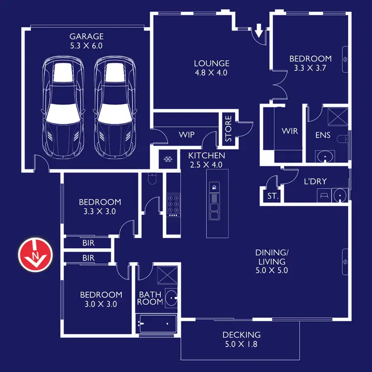 Floorplan of Homely house listing, 74B Ernest Street, Bell Post Hill VIC 3215