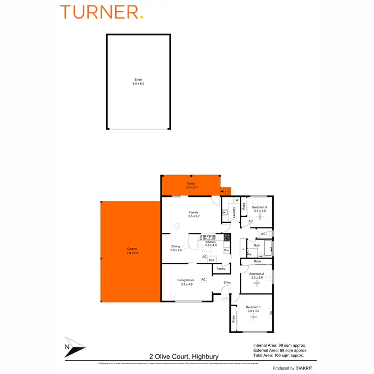 Floorplan of Homely house listing, 2 Olive Court, Highbury SA 5089
