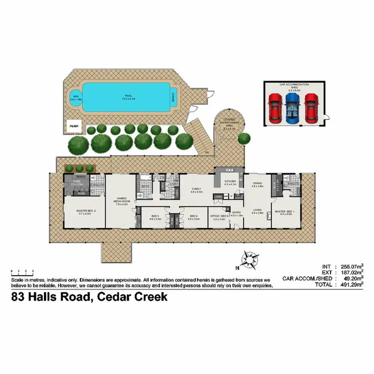 Floorplan of Homely house listing, 83 Halls Road, Cedar Creek QLD 4520