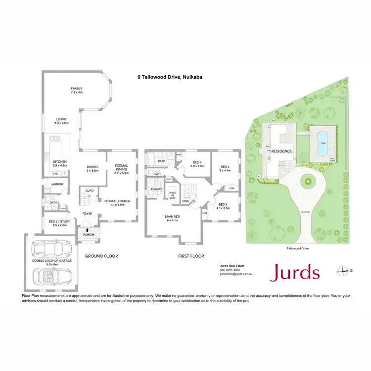 Floorplan of Homely house listing, 9 Tallowood Drive, Nulkaba NSW 2325