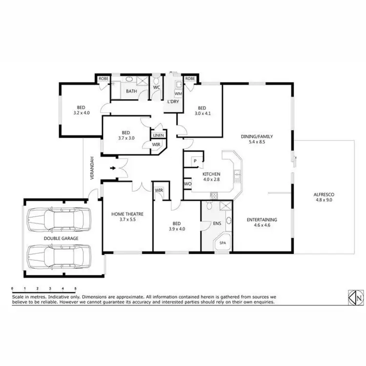 Floorplan of Homely house listing, 5 Shanklin Court, Wellard WA 6170