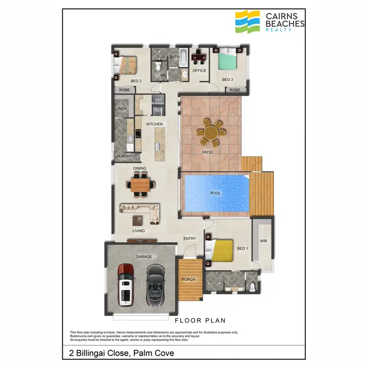 Floorplan of Homely house listing, 2 Billingai Close, Palm Cove QLD 4879