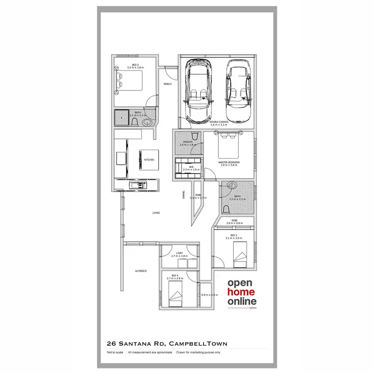 Floorplan of Homely house listing, 26 Santana Road, Campbelltown NSW 2560