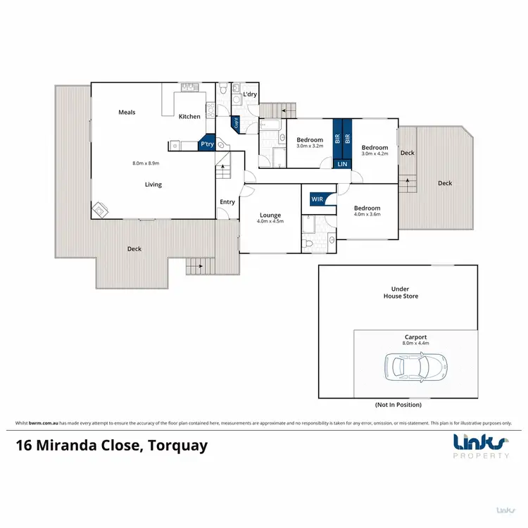 Floorplan of Homely house listing, 16 Miranda Close, Torquay VIC 3228