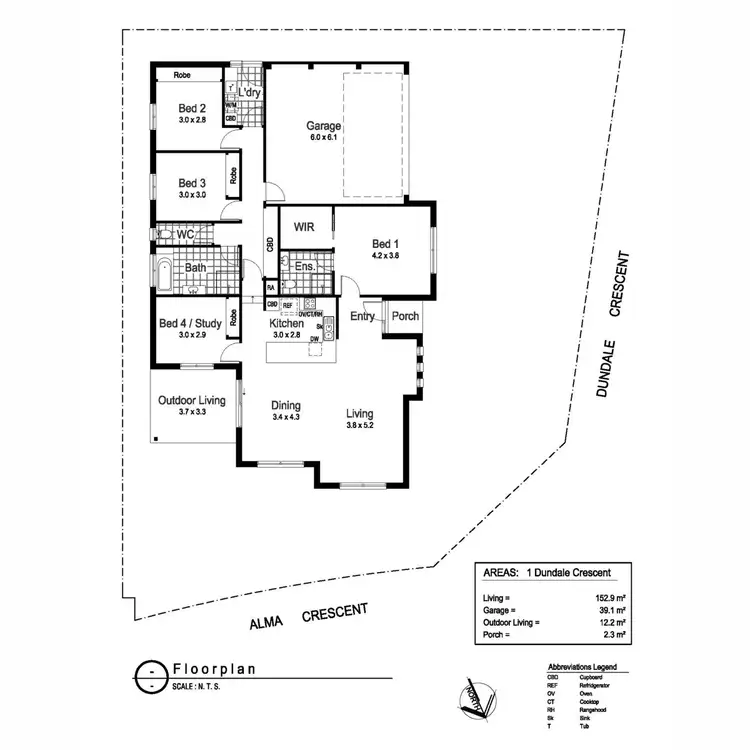 Floorplan of Homely house listing, 1 Dundale Crescent, Estella NSW 2650