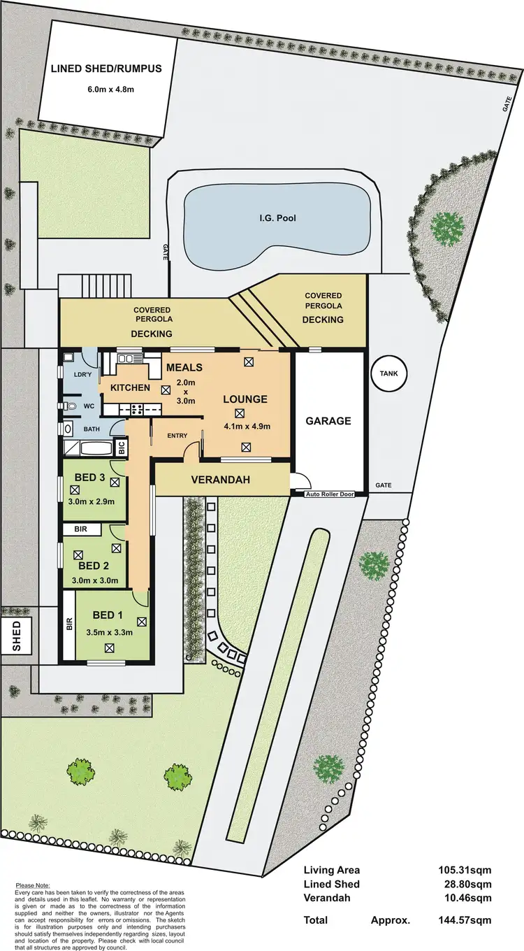 Floorplan of Homely house listing, 10 Middlecoff Street, Fairview Park SA 5126