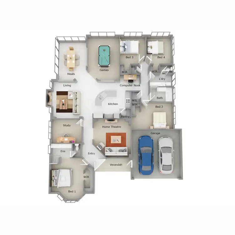 Floorplan of Homely house listing, 1 Cartland Court, Bedfordale WA 6112