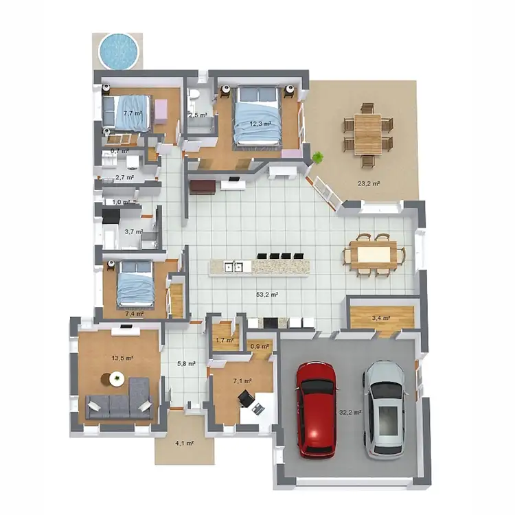 Floorplan of Homely house listing, 315 Waterloo Street, Frenchville QLD 4701