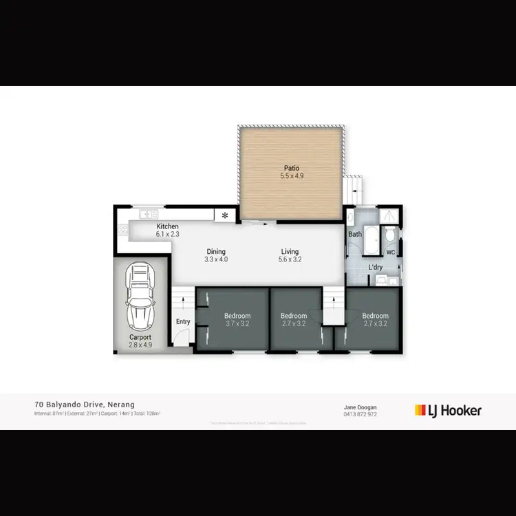Floorplan of Homely house listing, 70 Balyando Drive, Nerang QLD 4211