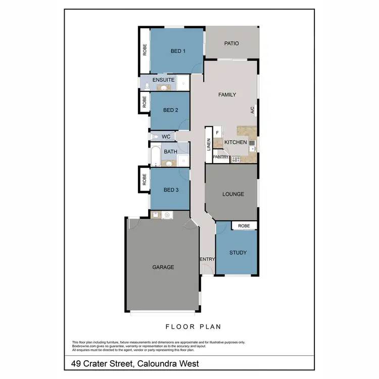 Floorplan of Homely house listing, 49 Crater Crescent, Caloundra West QLD 4551