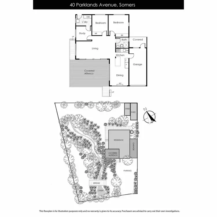 Floorplan of Homely house listing, 40 Parklands Avenue, Somers VIC 3927