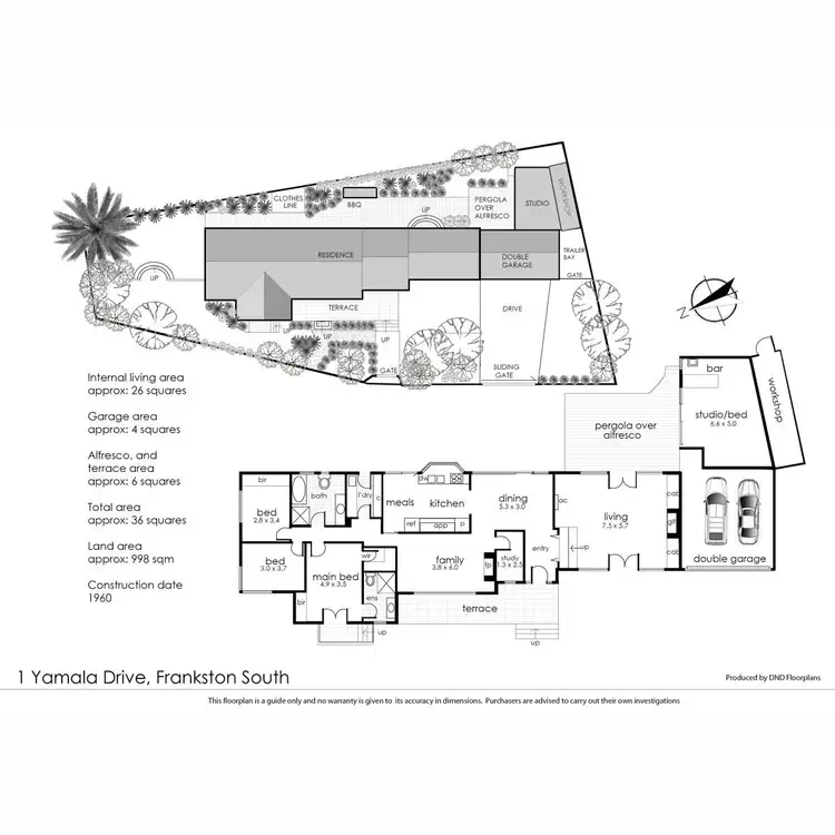 Floorplan of Homely house listing, 1 Yamala Drive, Frankston South VIC 3199