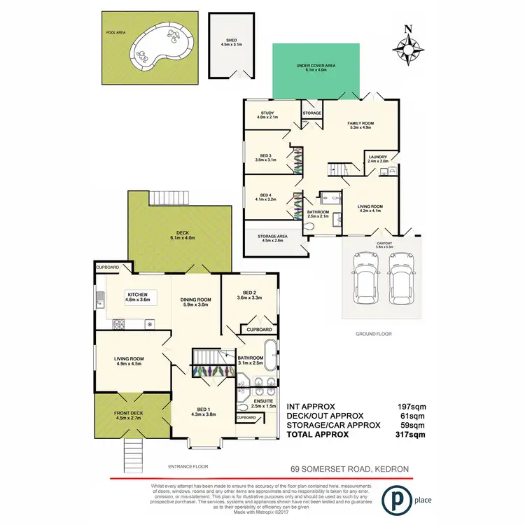 Floorplan of Homely house listing, 69 Somerset Road, Kedron QLD 4031