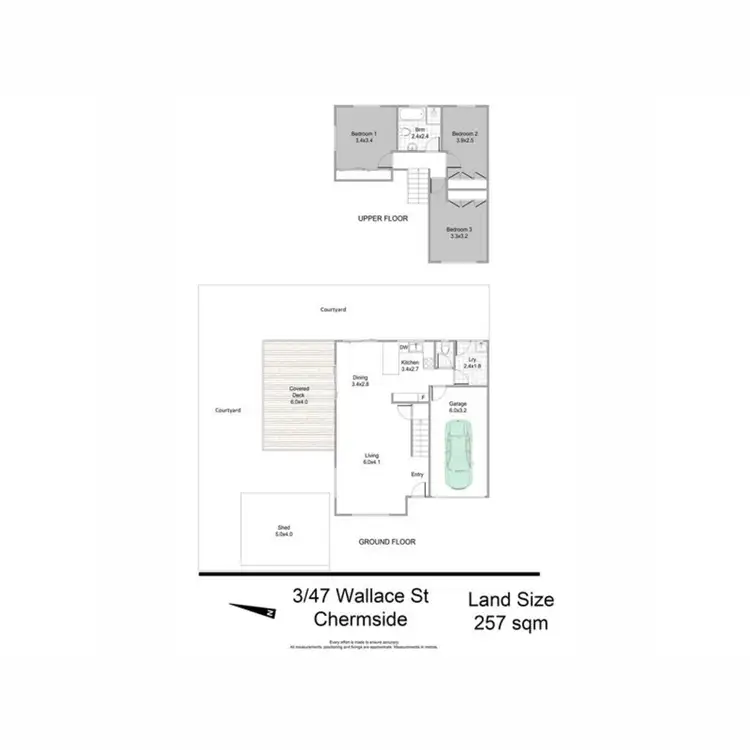 Floorplan of Homely townhouse listing, 3/47 Wallace Street, Chermside QLD 4032