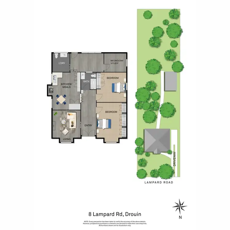 Floorplan of Homely house listing, 8 Lampard Road, Drouin VIC 3818