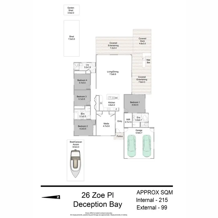 Floorplan of Homely house listing, 26 Zoe Place, Deception Bay QLD 4508