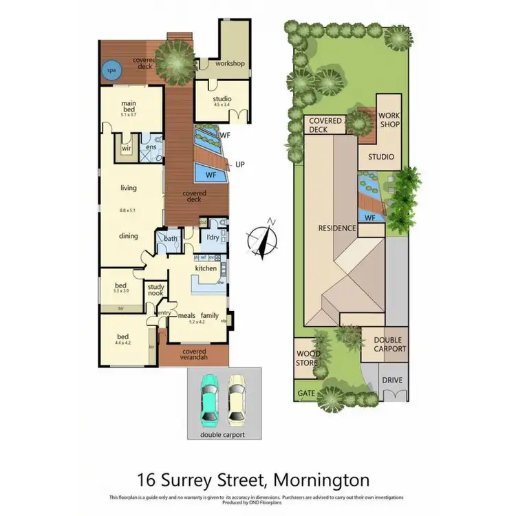 Floorplan of Homely house listing, 16 Surrey Street, Mornington VIC 3931