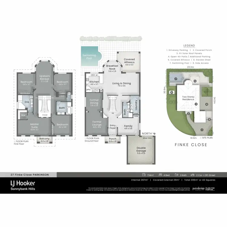 Floorplan of Homely house listing, 27 Finke Close, Parkinson QLD 4115