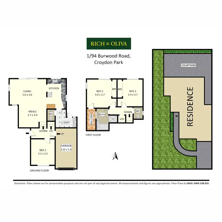 Floorplan of Homely townhouse listing, 1/94-96 Burwood Road, Croydon Park NSW 2133