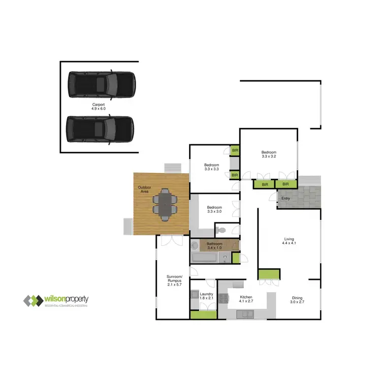 Floorplan of Homely house listing, 4 Dawn Grove, Traralgon VIC 3844