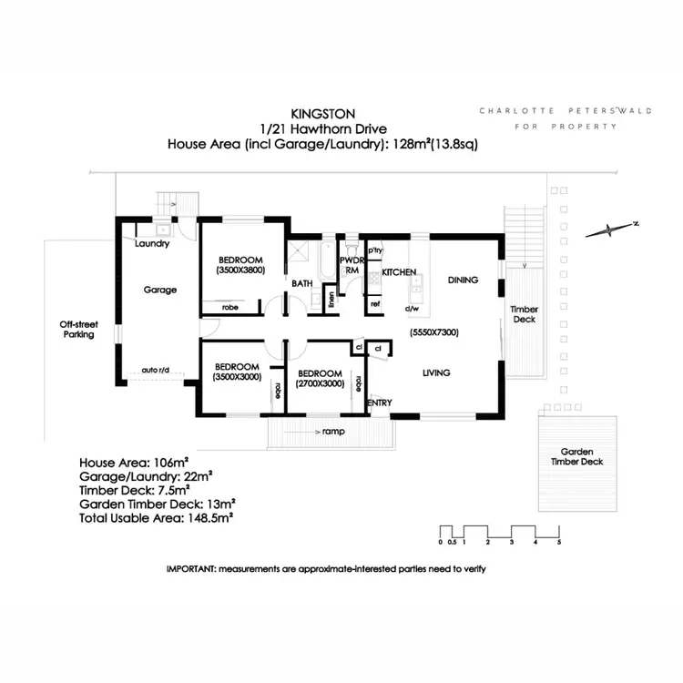 Floorplan of Homely house listing, 1/21 Hawthorn Drive, Kingston TAS 7050